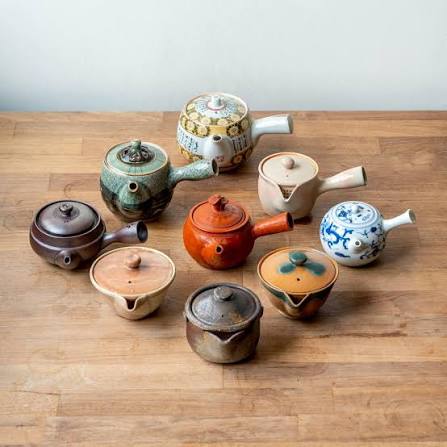 Théières kyusu en céramique artisanale japonaise