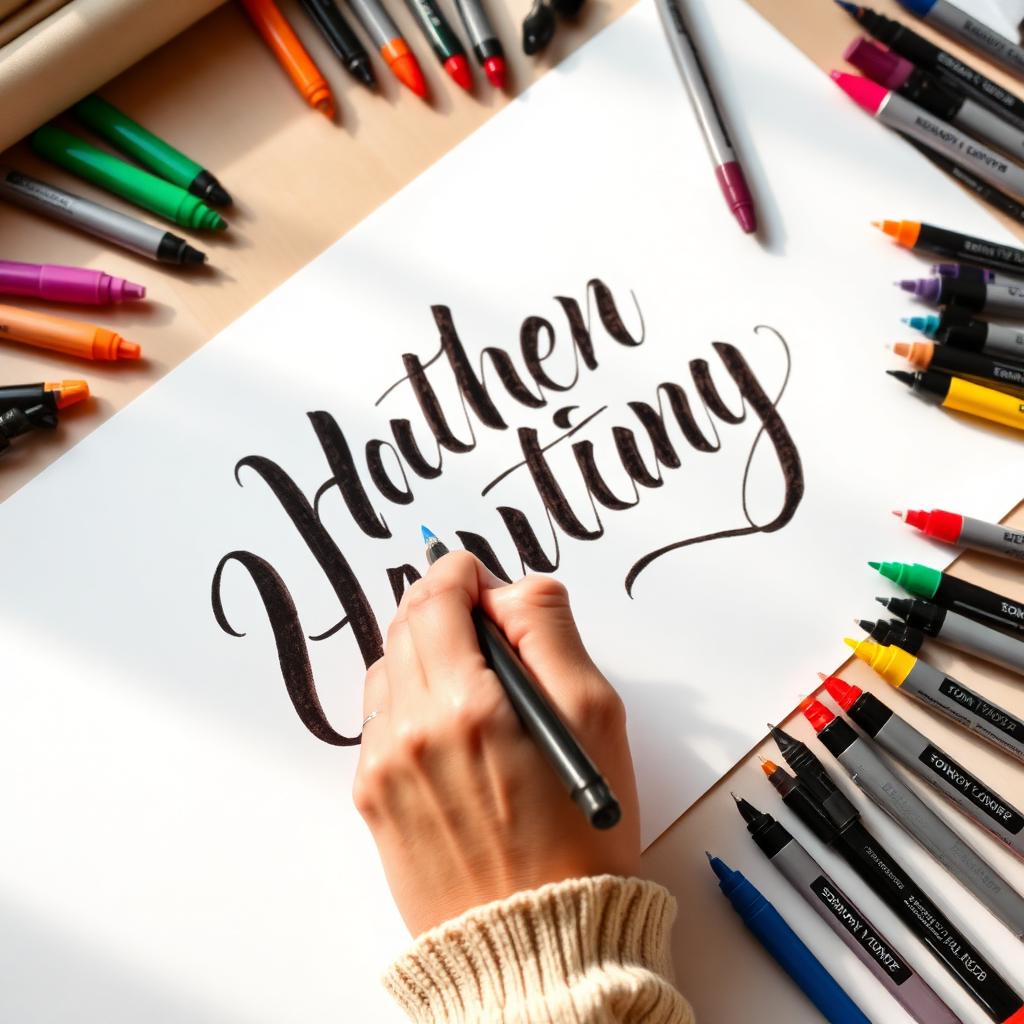 Débuter le brush lettering avec les feutres japonais